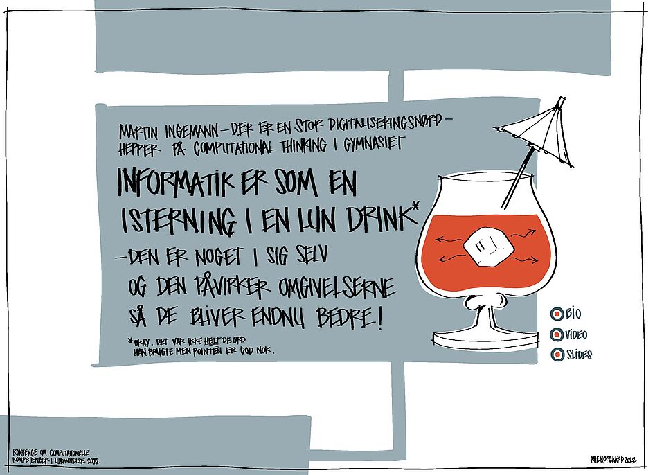 Link til billede galleri af illustrationer fra konferencen af Mie Nørgaard