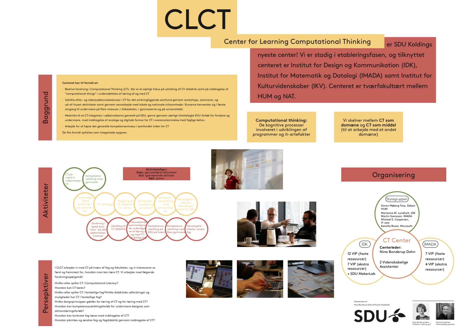 Link til pdf med poster for Center for Learning Computational Thinking, SDU