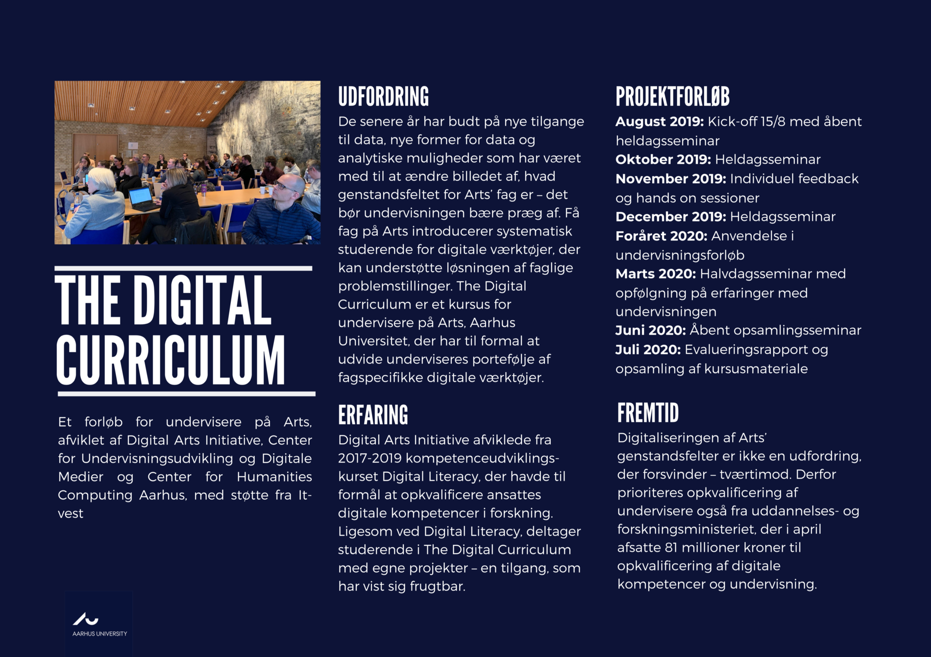 Link til pdf med poster for The Digital Curriculum, AU