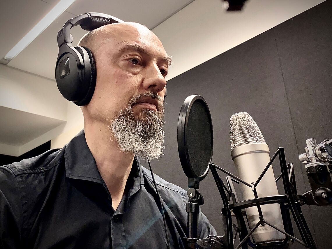 Anders Høeg Nissen i podcaststudiet